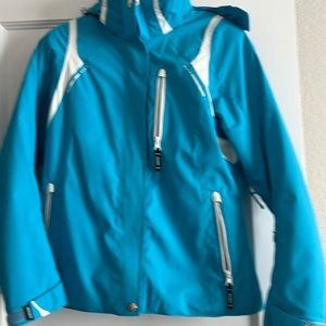 Descente Woman’s side 8 Ski jacket Turqoise Very good condition detachable hood